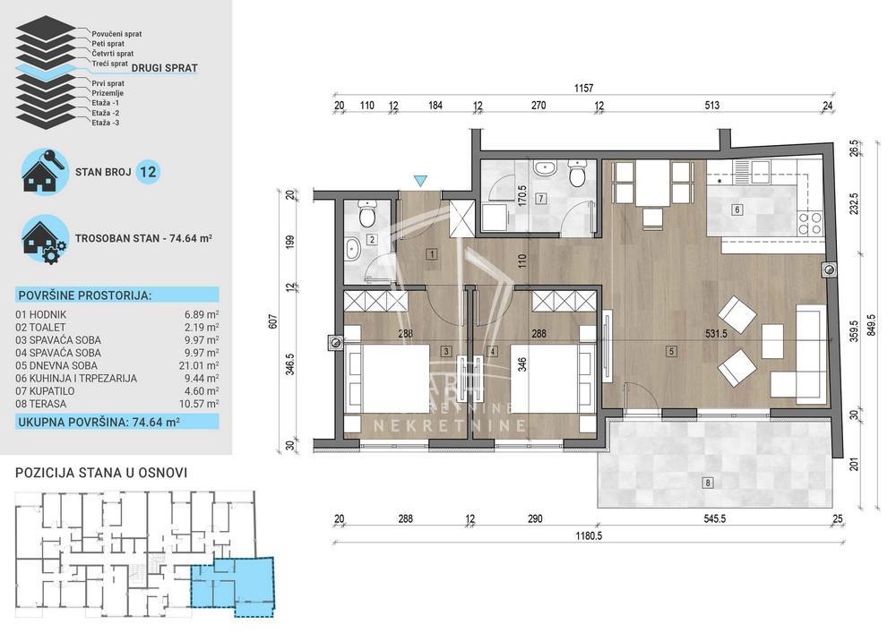 Trošarina, nvg, 74.64m2 ID#11112