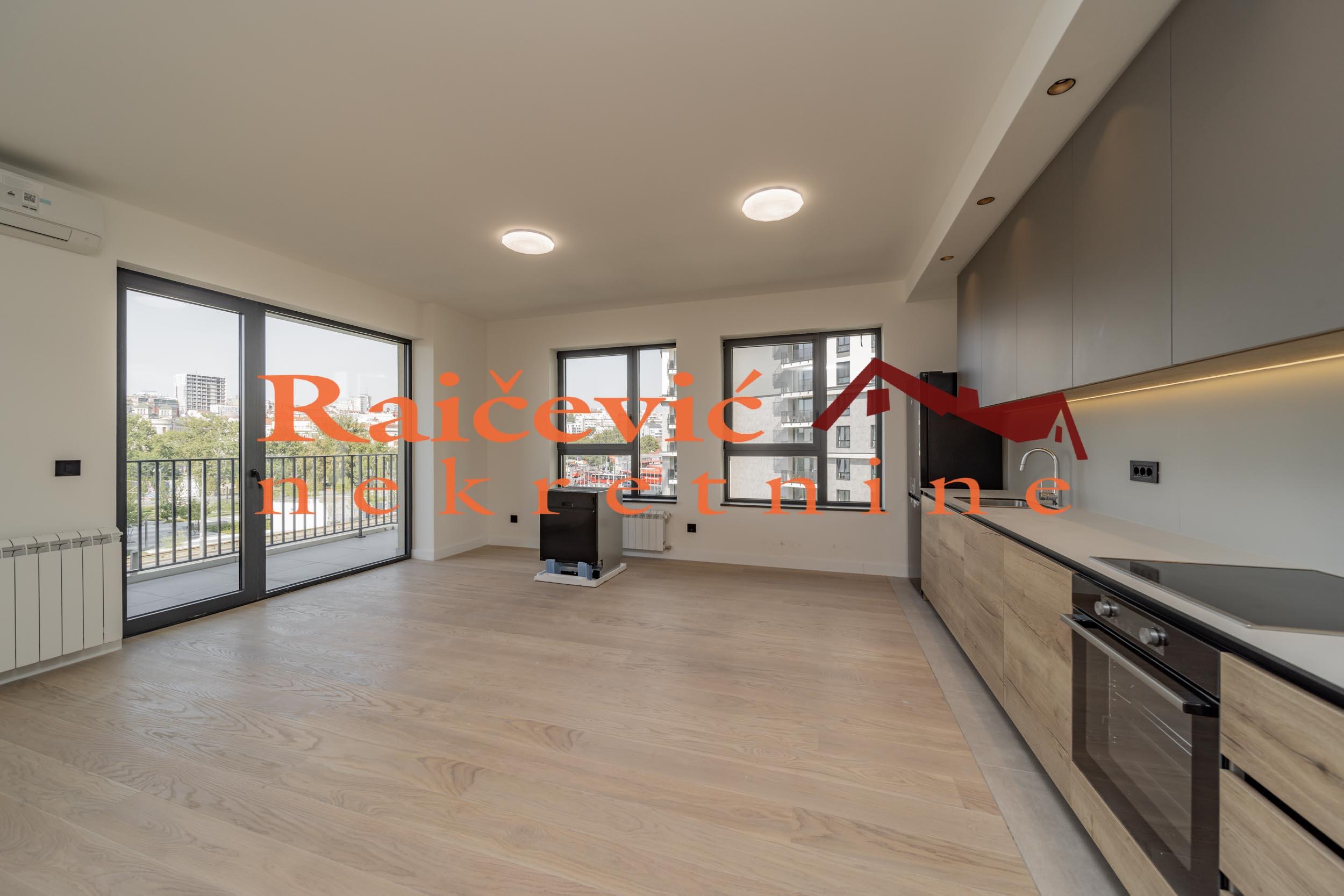 SAVSKI VENAC BEOGRAD NA VODI 87m2 , T ,480000e