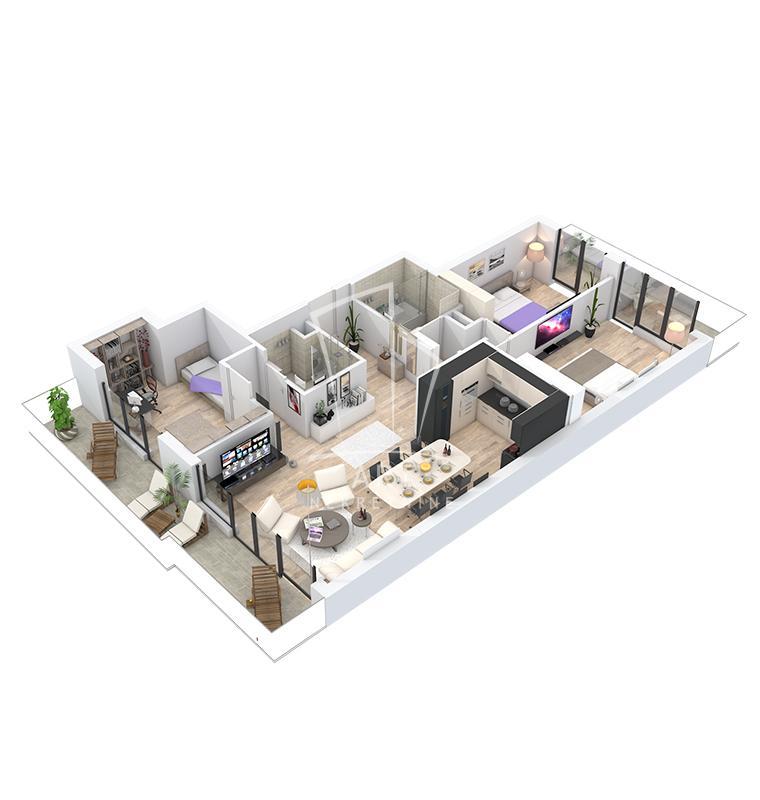 Gornji grad, Garden 2, penthouse, 114 m2 ID#11431