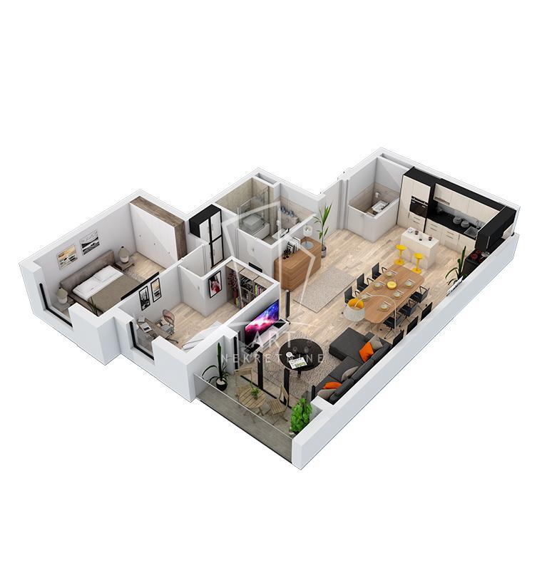 Gornji grad, Garden 2, novogradnja,70m2 ID#11428