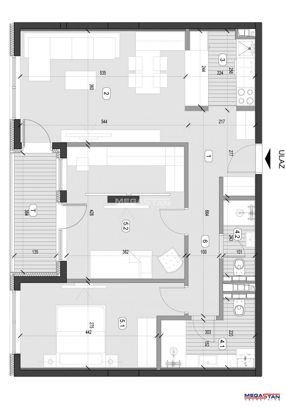 Lux novogradnja, nema pdv-a