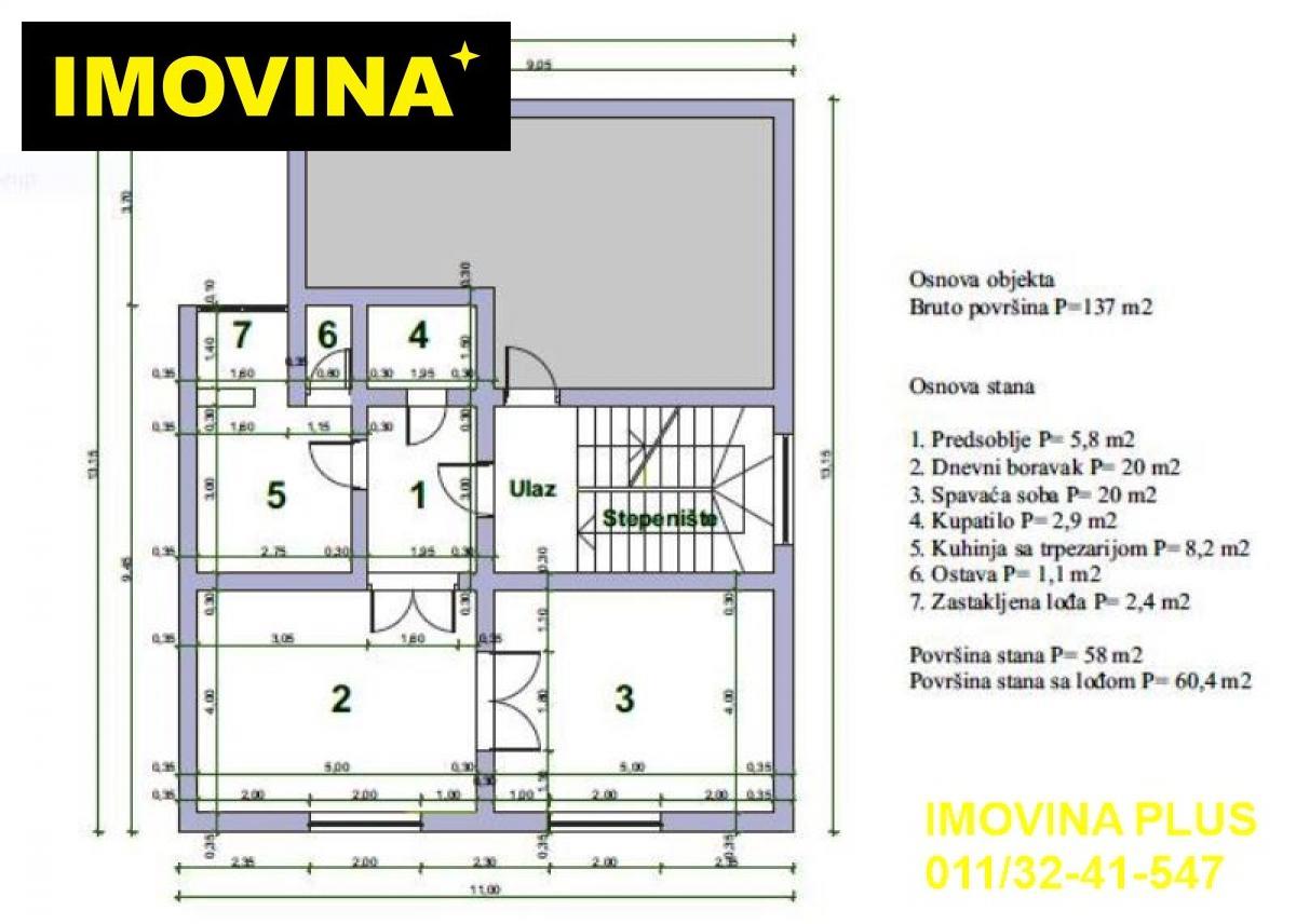 Vračar, Centar - Svetozara Markovića, 60m2