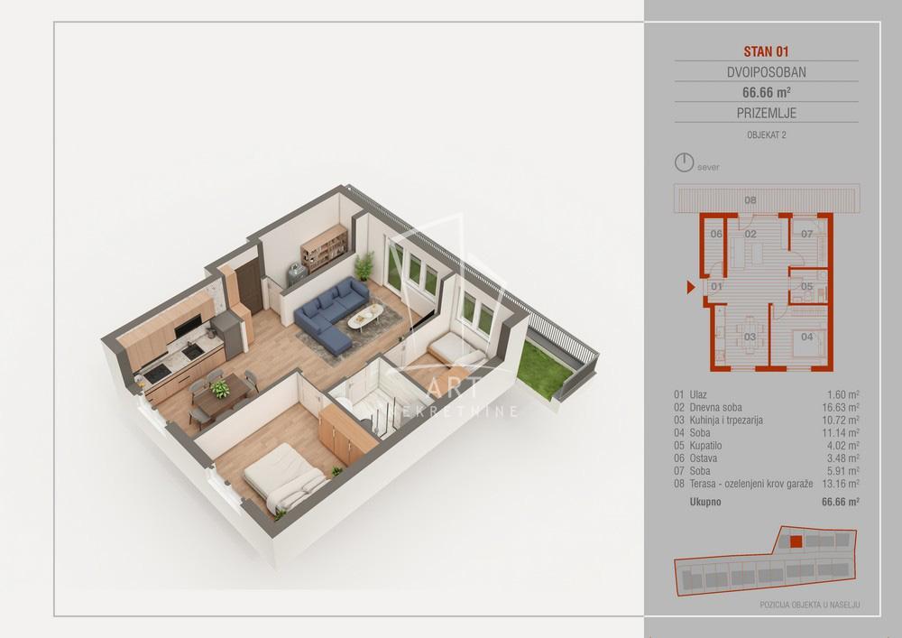 Sunčani vinogradi, novogradnja ID#12478