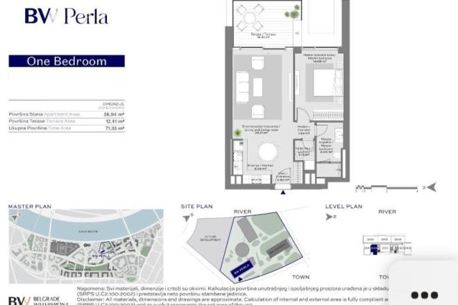 BW Perla, 2.0 stan sa panoramskim pogledom, 71m2