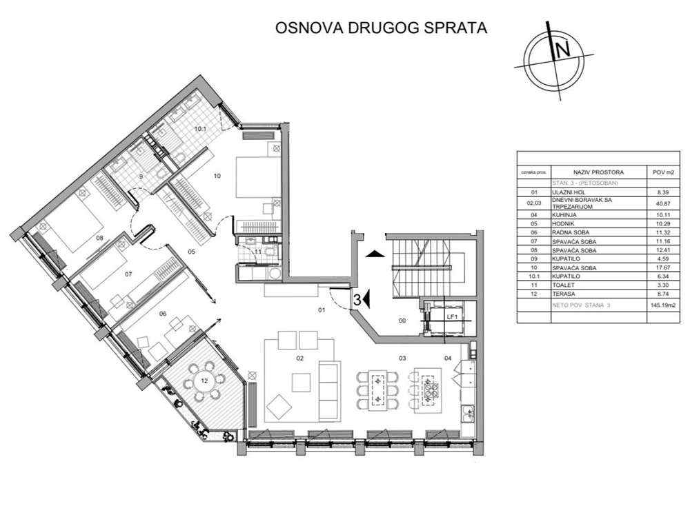 Prodajemo odličan 5.0 stan, 145m2, novogradnja