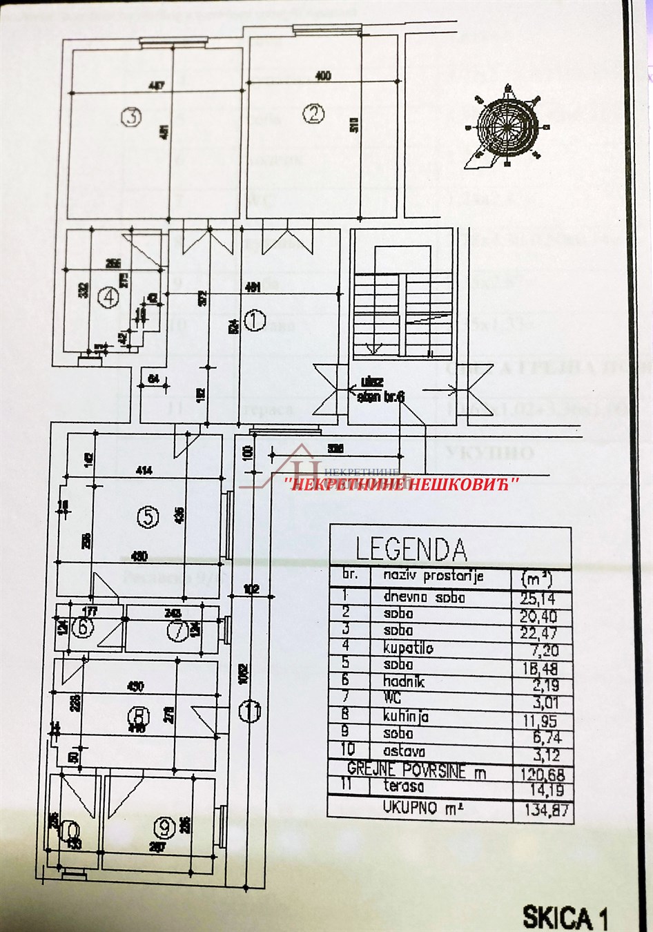 CENTAR Resavska 4,5 uknjižen dvostran 