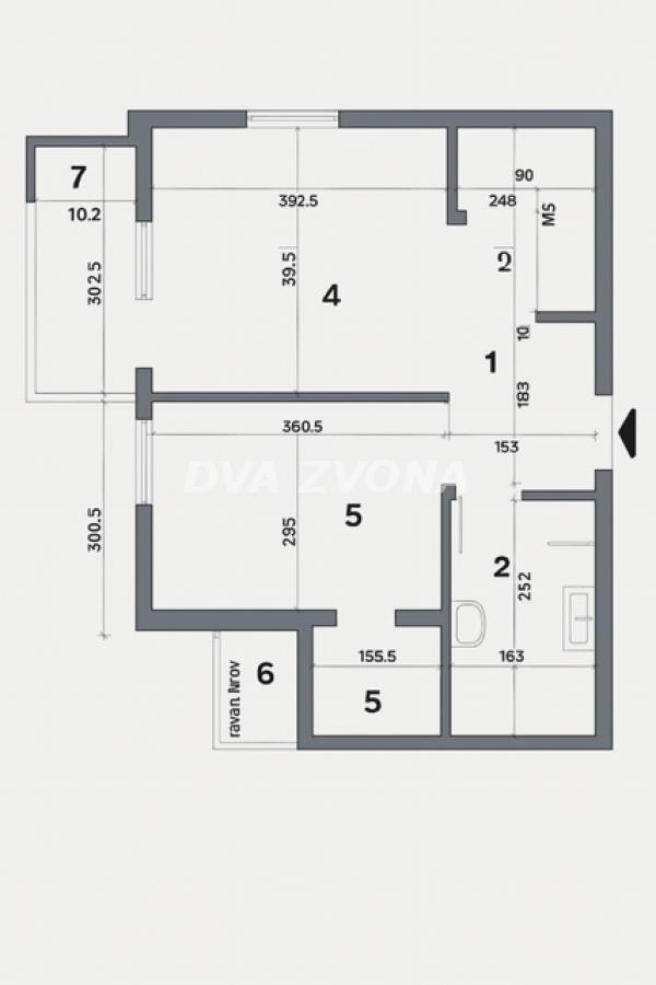 1.5 stan – 36,34 m² – Adice