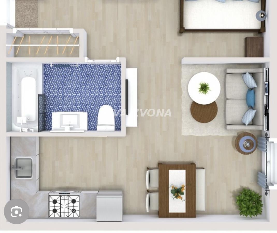 Garsonjera – Adice, 25,22 m²