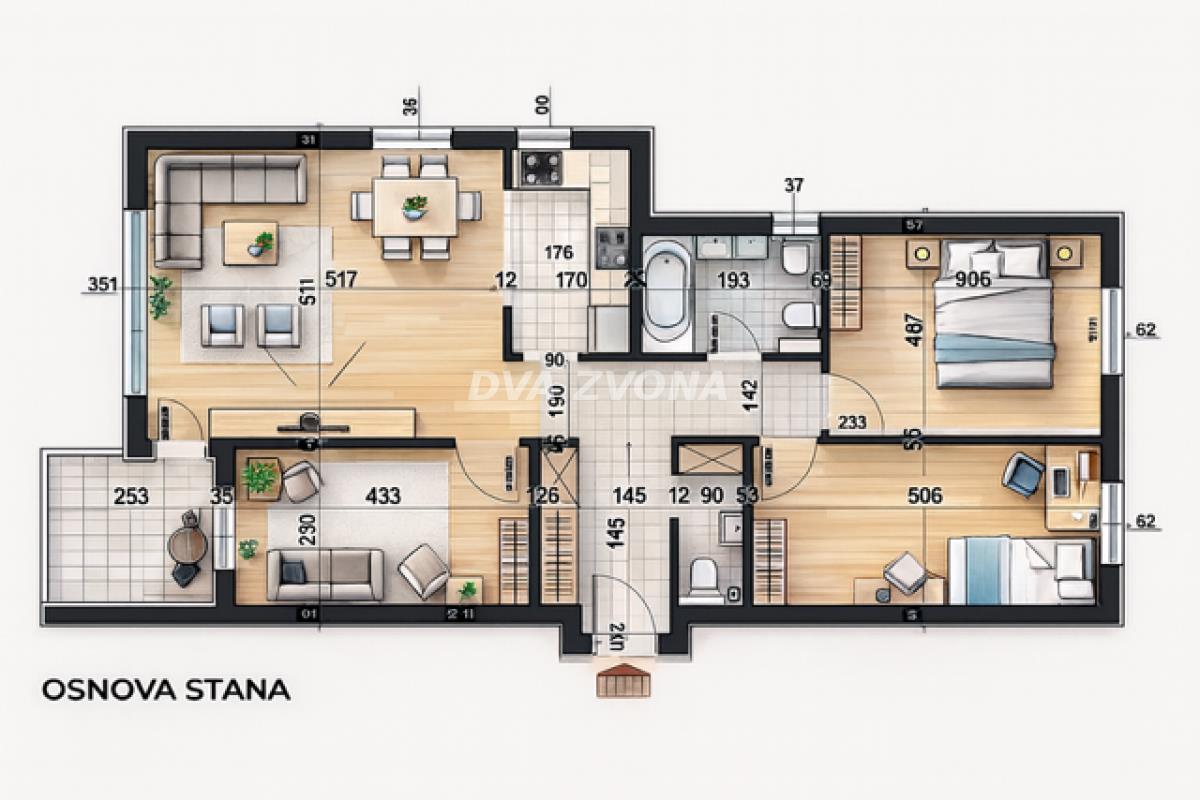 ČETVOROSOBAN STAN – TELEP – 79,02 m²