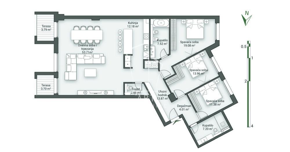 Luksuzna novogradnja, King's Circle Residence ID#13146