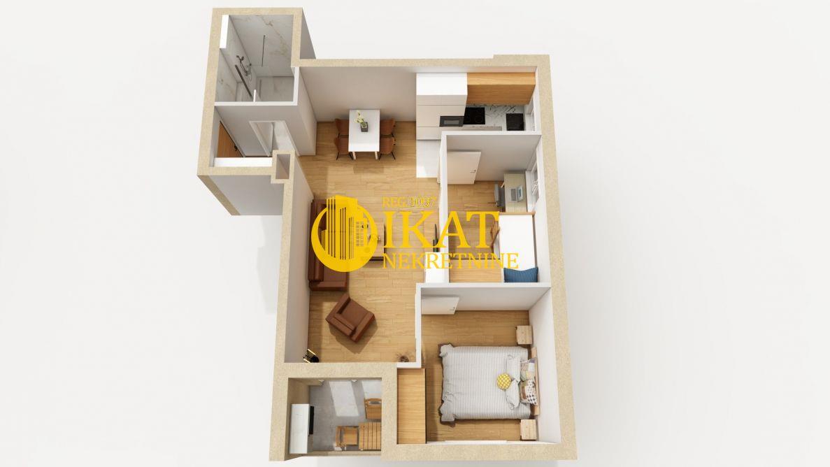 Cvetanova ćuprija 49,77m2 dvoiposoban, novogradnja + pdv ID#