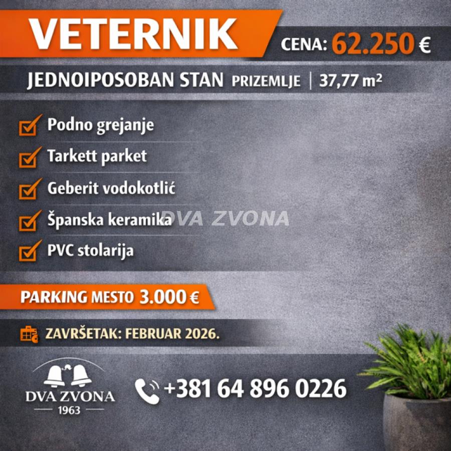 Veternik-1.5-prizemlje-37.77 m2