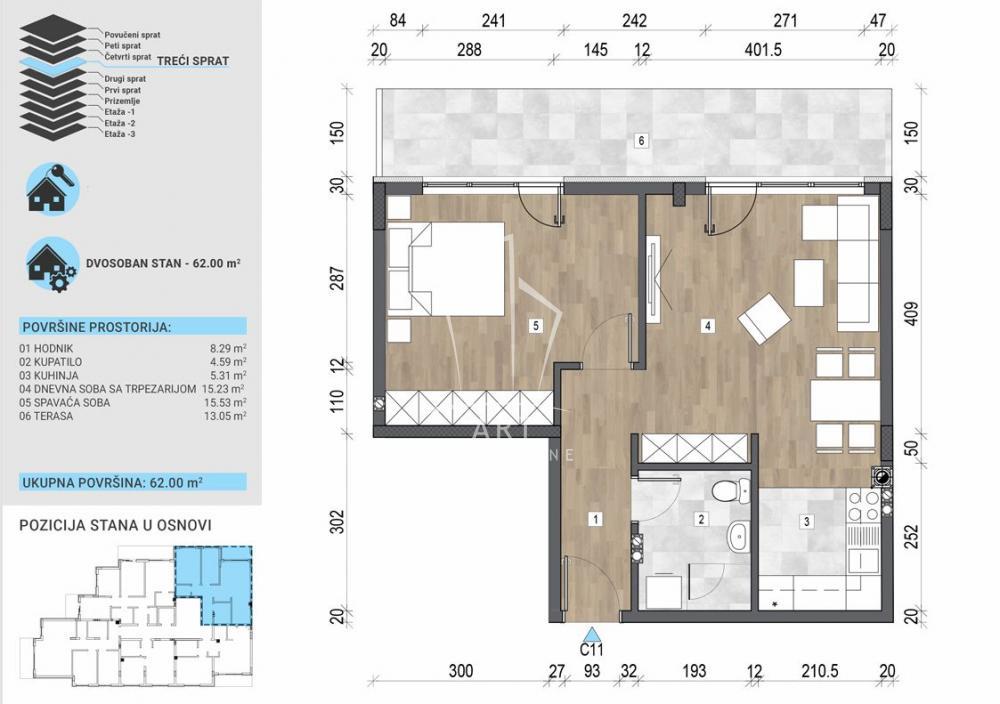 Trošarina, nvg, 62m2 ID#13825
