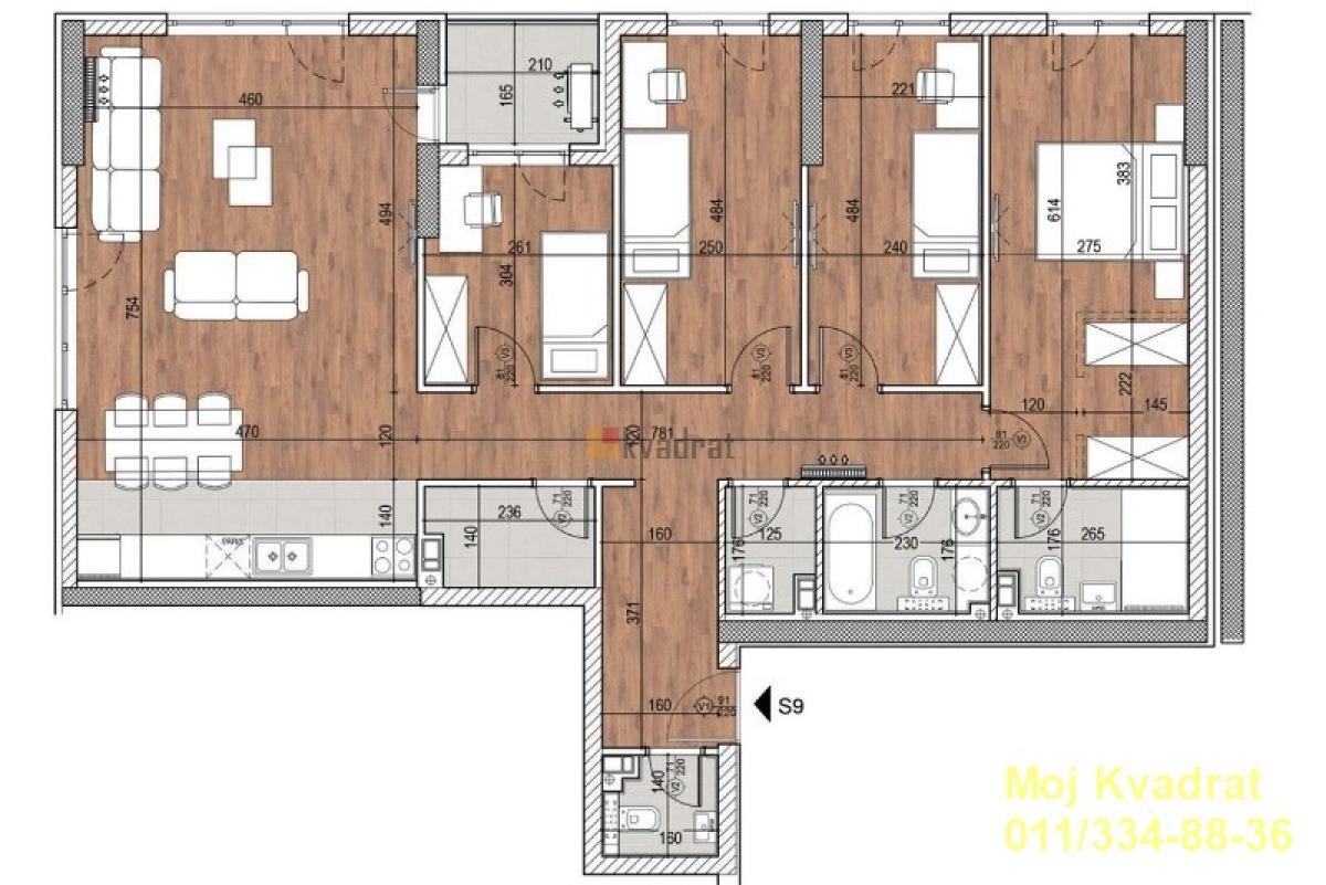 Novi Beograd, Blok 60 - Tošin bunar, 112m2