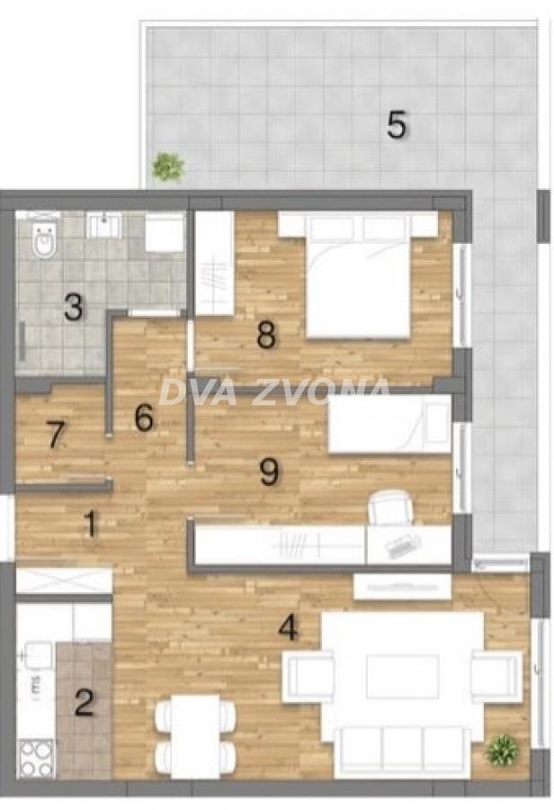 NOV, MODERAN STAN NA TELEPU – 78.56 m², 2.0, PETI SPRAT