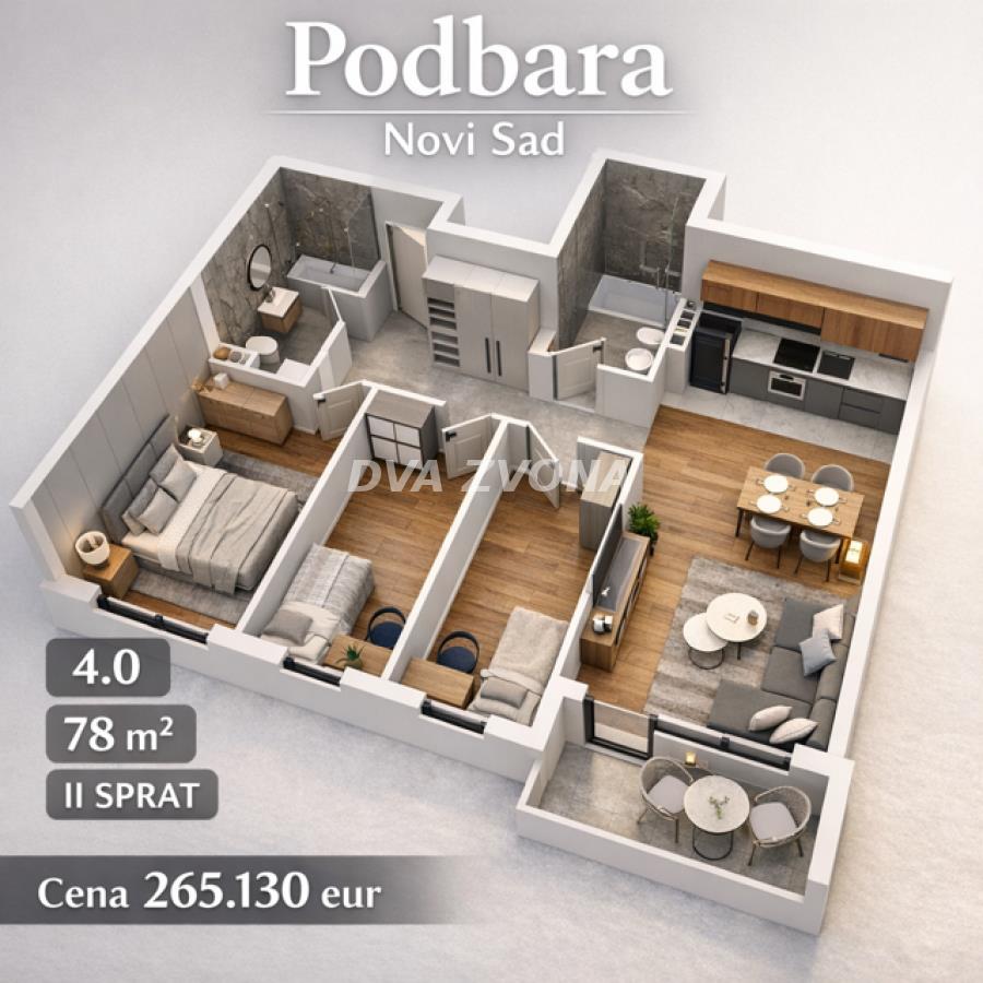 PODBARA – NOVI SAD | Moderan 4.0 stan