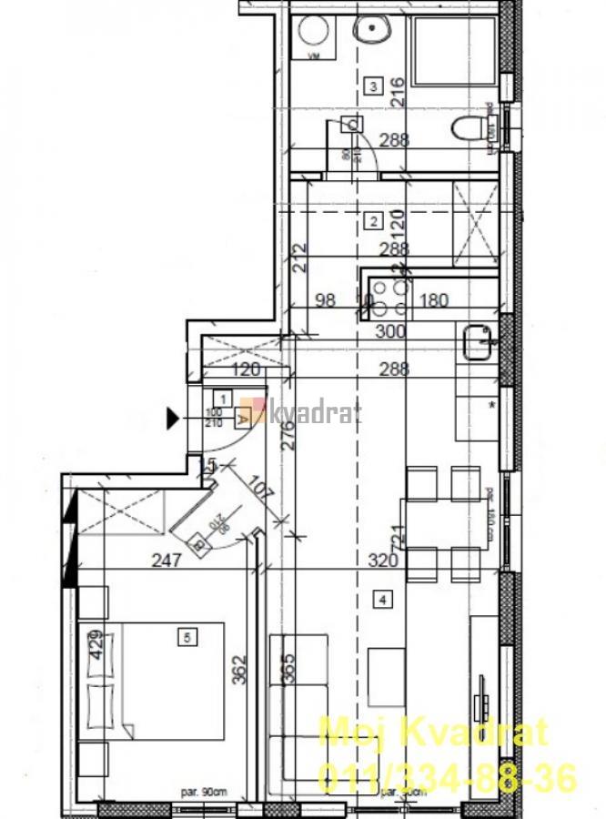 Zvezdara - Učiteljsko naselje, 45m2