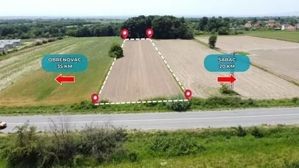 Građevinsko zemljiste na prodaju Šabac-Obrenovac-Beograd