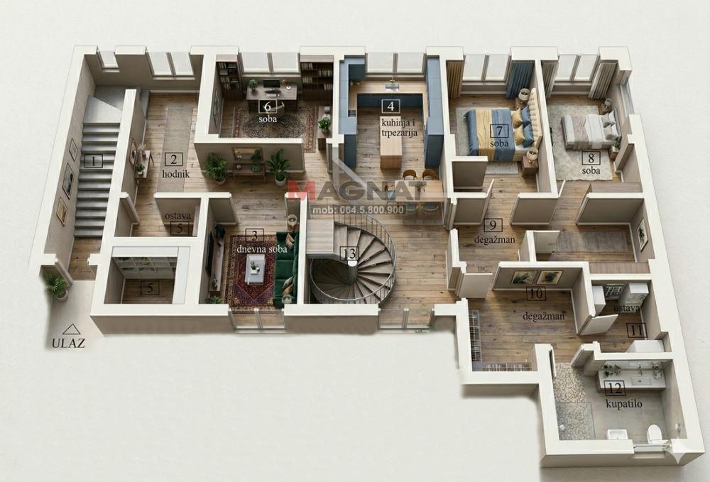 Knez Mihailova, duplex, odlična investicija ID#1523