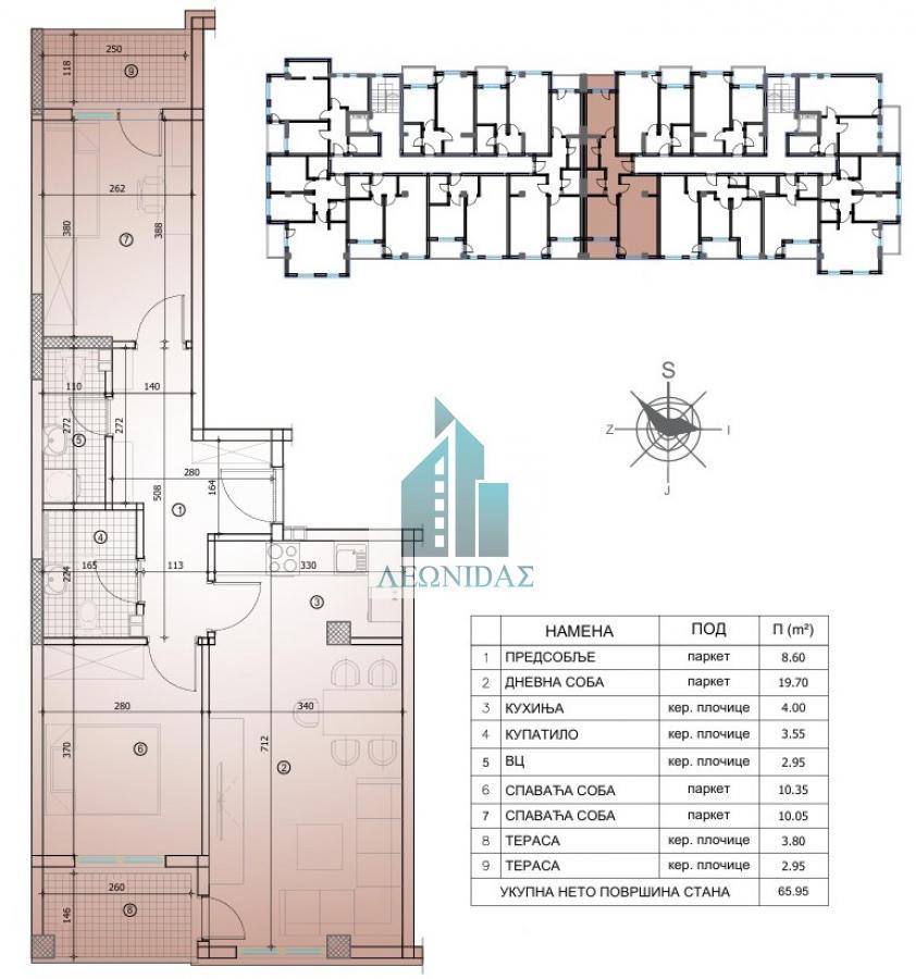 2.5 stan u NOVOGRADNJI, Donja Vrežina