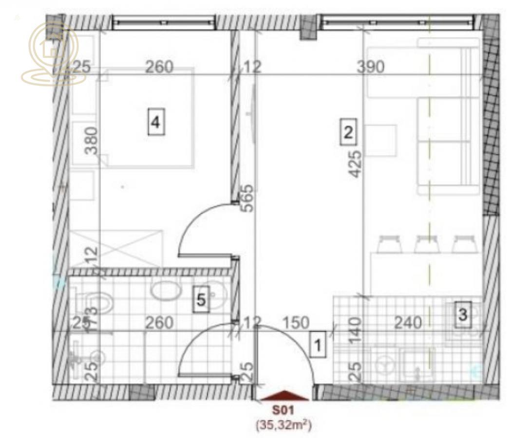 Prodaja stanova Novi Sad Petrovaradin - Novogradnja, MOGUĆNOST KREDITOVANJA, odlična lokacija, završetak radova 30. april 2027.