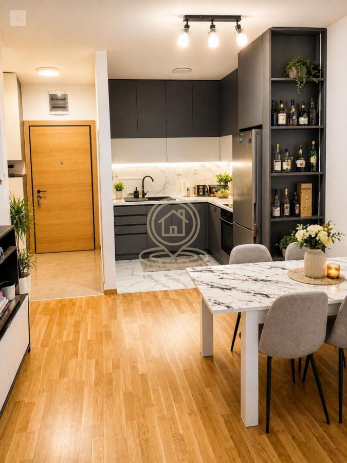 Dvosoban stan 44m², novogradnja, Square Garden, Avijacija, Novi Sad