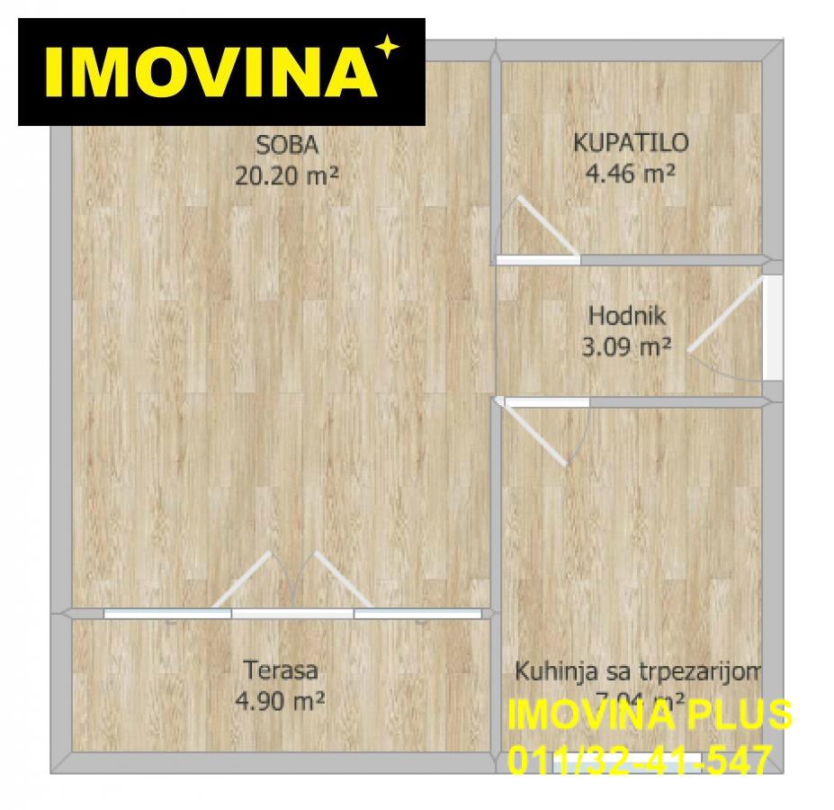 Palilula, Borča, Milana Toplice 41m2
