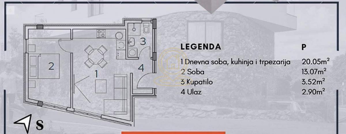 Na prodaju 1.5 stan u novogradnji na Paliluli