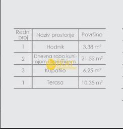 Novi Banovci 41,50m2 sa terasom, lux gradnja + pdv ID#5195