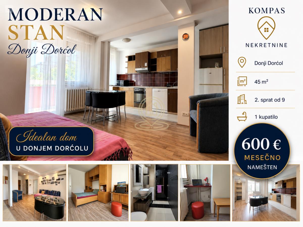 Dvosoban stan na Donjem Dorćolu | 45 m2