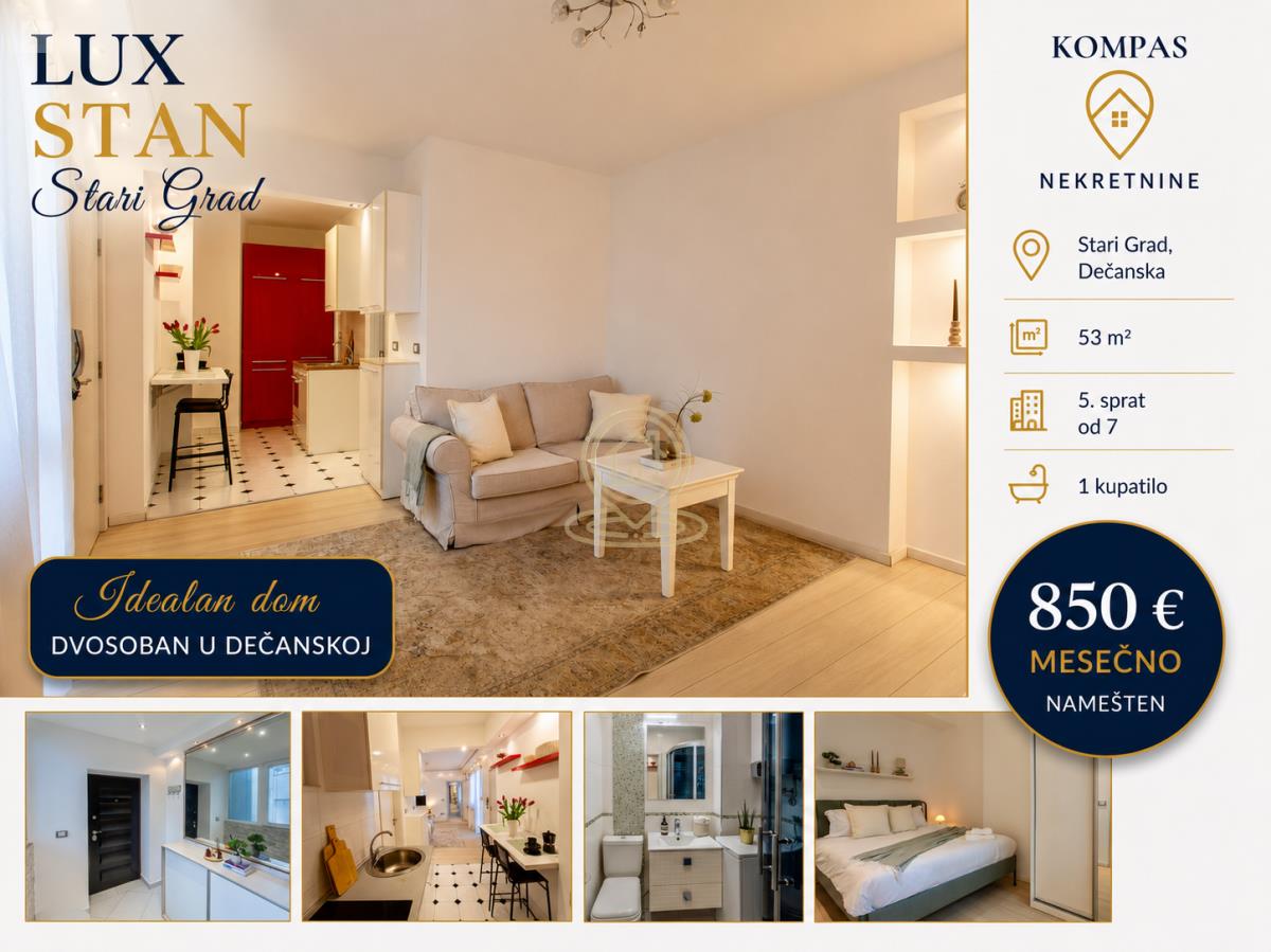 Lux 2.0  stan u centru grada | Dečanska | Dvorišno orijentisan