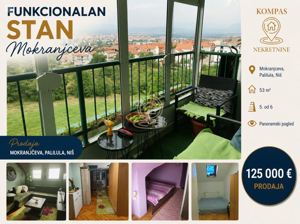 Panoramski pogled – Troiposoban stan u Mokranjčevoj