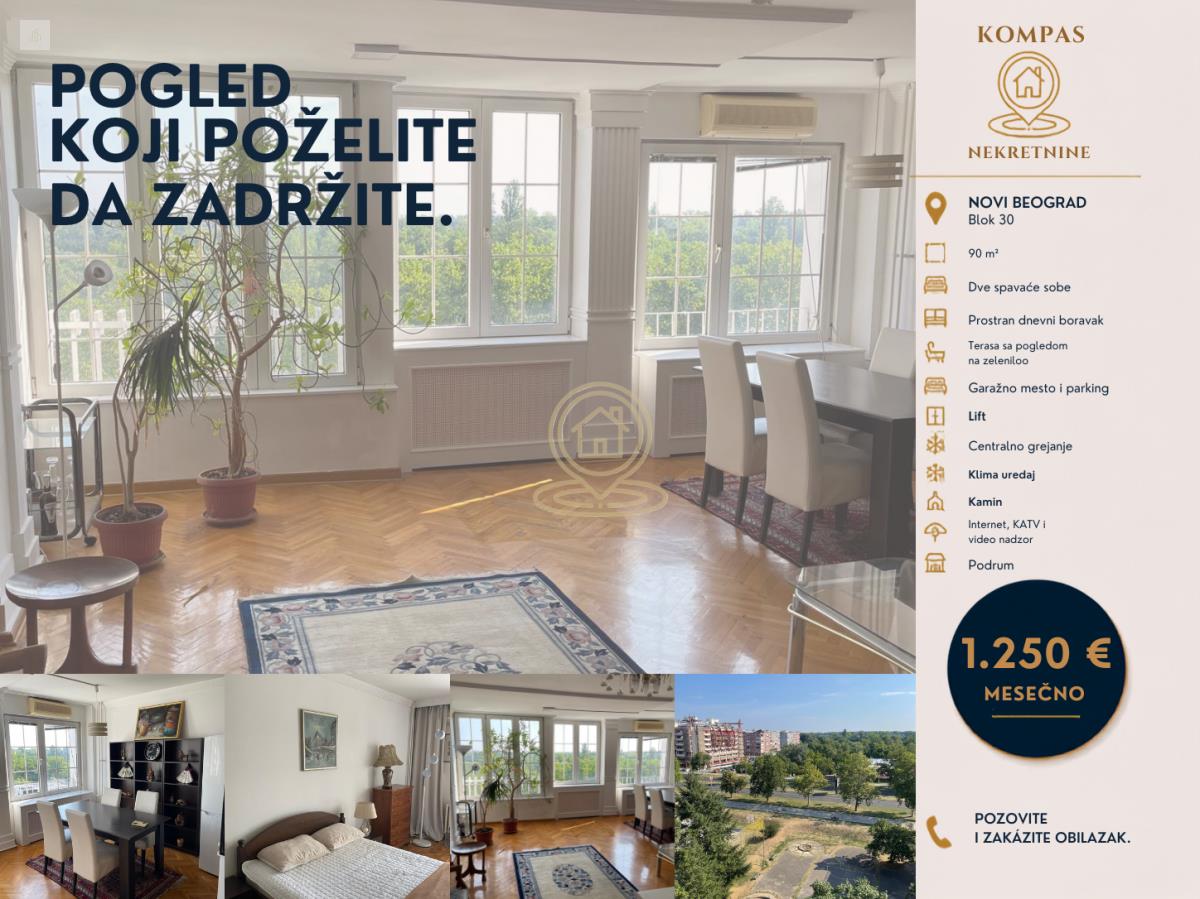 90 m² mira u srcu Novog Beograda.
