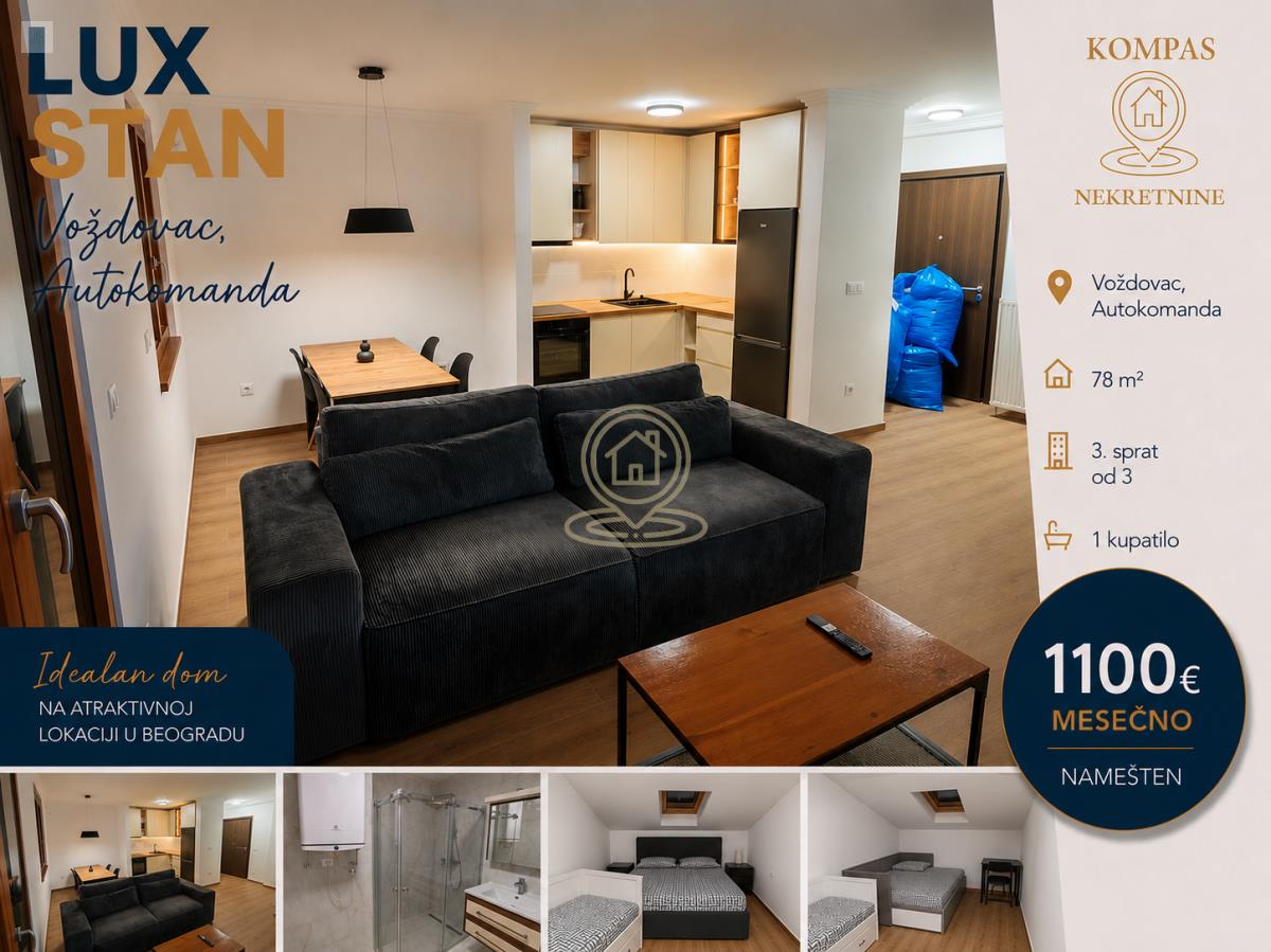 Autokomanda | Luksuzan 3.0 neuseljavan duplex sa parkingom i smart home sistemom