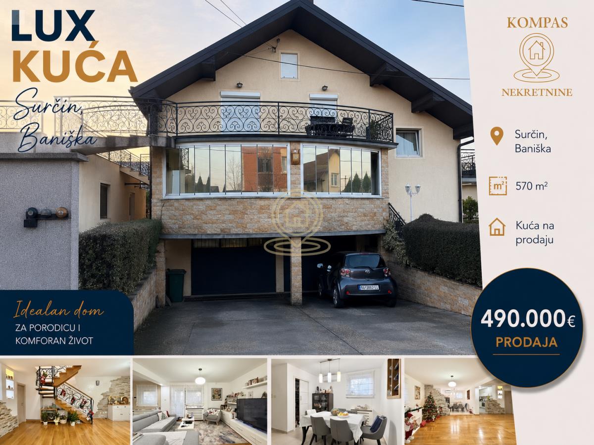 Kuća 570 m², Surčin, Beograd, 6.0 soba, 2 kupatila