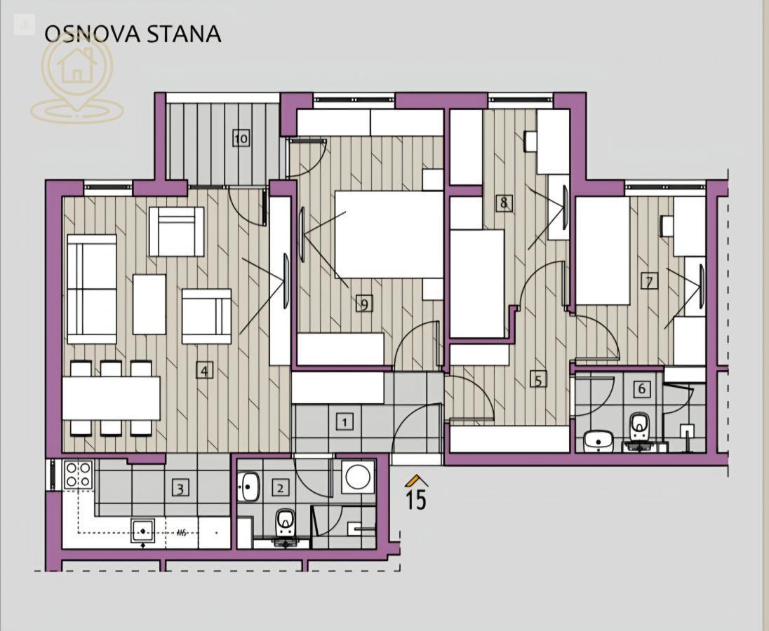 NA PRODAJU 3.5  STAN U LUX NOVOGRADNJI NA OBILICEVOM VENCU
