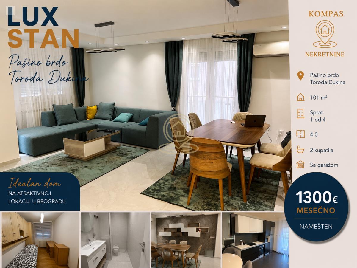 Pašino Brdo | Luksuzan četvorosoban stan od 101 m² sa garažom