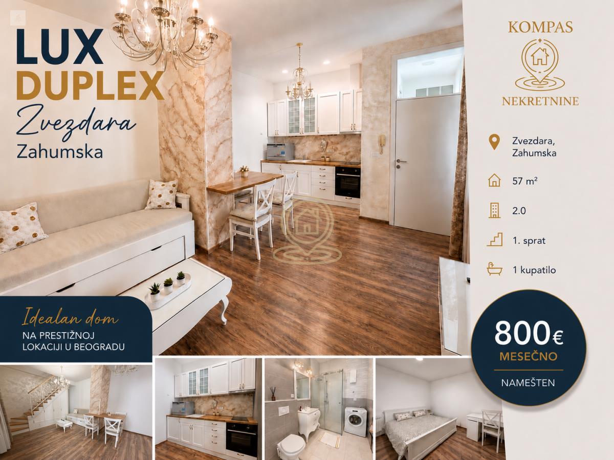 Renoviran dvosoban duplex kod Bulevara kralja Aleksandra