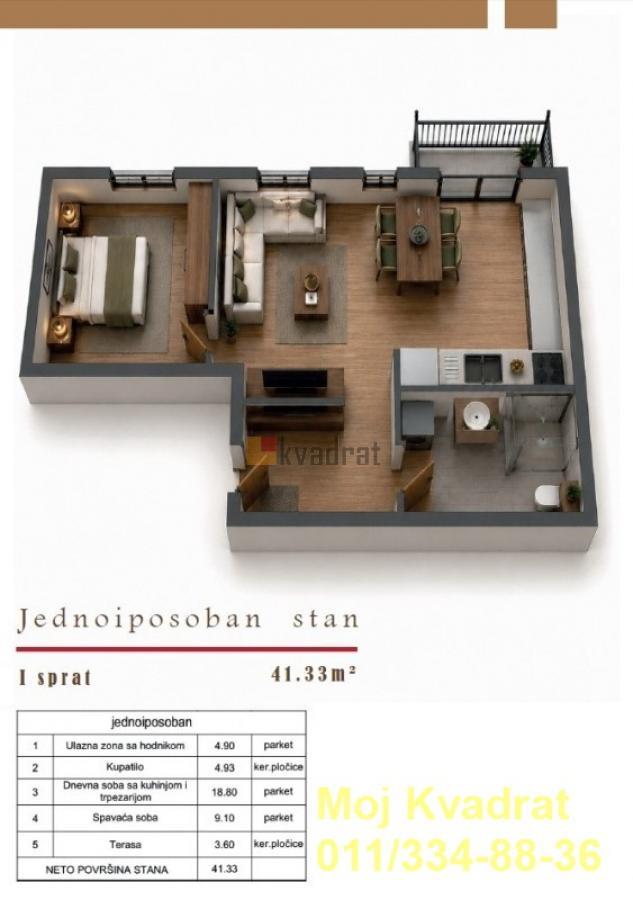 Zvezdara - Učiteljsko naselje, 41m2