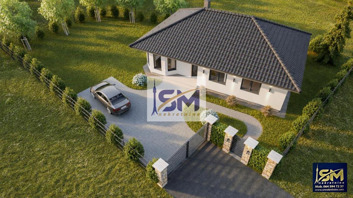 Porodična nova kuća,  127m2,  plac 6.8 ari