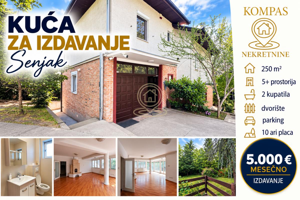 Kuća 250 m², 5.0, Senjak, Savski Venac