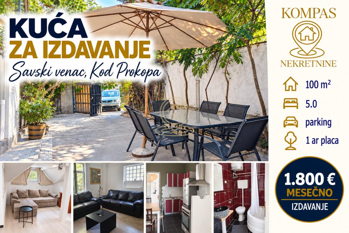Kuća 100 m²  Prokop, Savski Venac