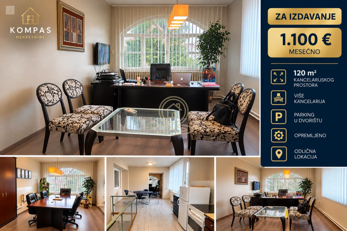 Moderan kancelarijski  prostor 120 m², Banatić, Novi Sad